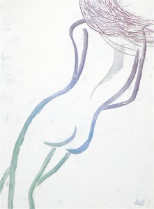 Silf - Acrylic and Gesso on Canvas by Jennie Rosenbaum