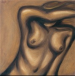 Hiding  - 18x18 Oils on Canvas