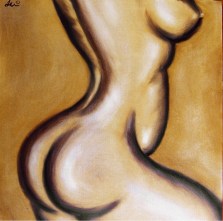 Curves - Oils on Canvas a contemporary nude by Jennie Rosenbaum Curves - Oils on Canvas a contemporary nude by Jennie Rosenbaum