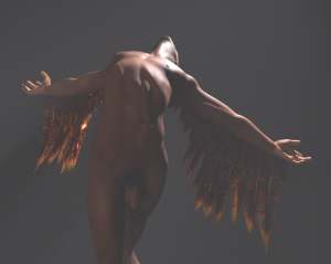 a sneak peek at a new render! this is based on a cave painting in South Africa.
